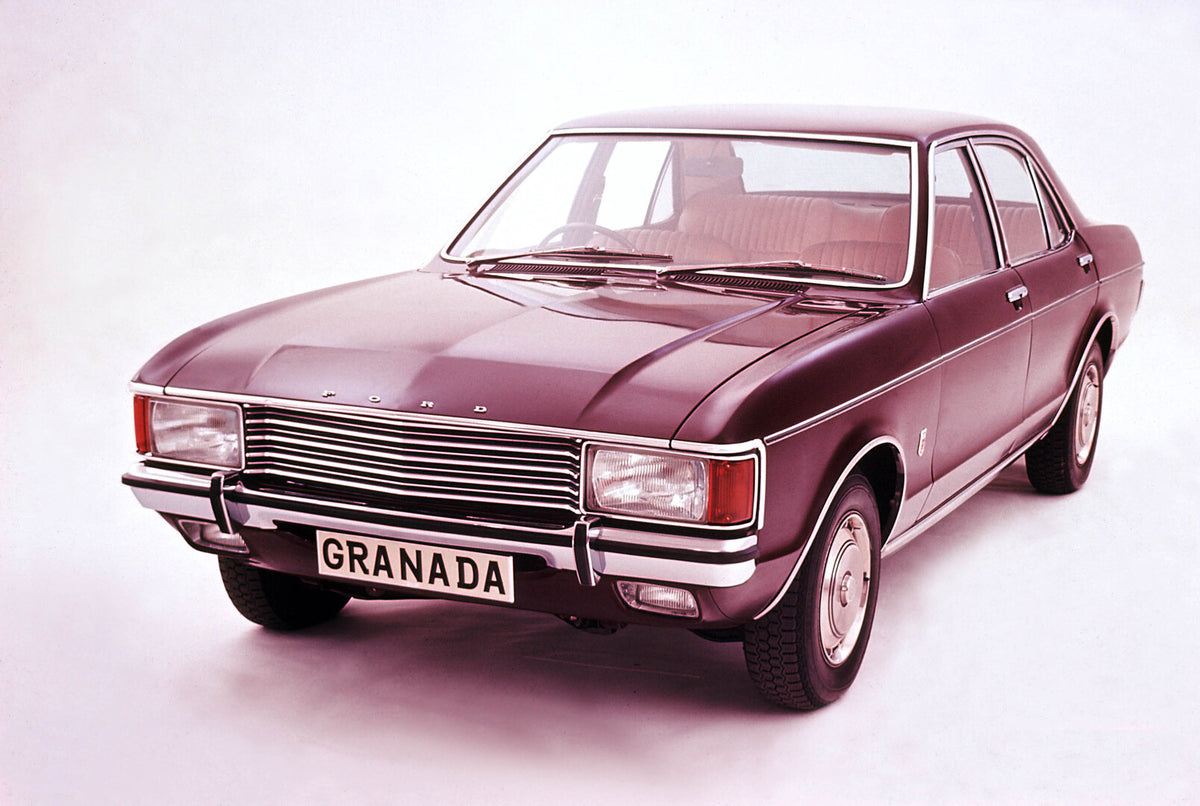 This archival image documents the 1972 Ford Granada Mk1 studio view, source captioned 1971 and is preserved in the Ford Heritage Vault as part of Ford Motor Company's historic photographic archive. Free for personal, non-commercial use. Ford Herit...