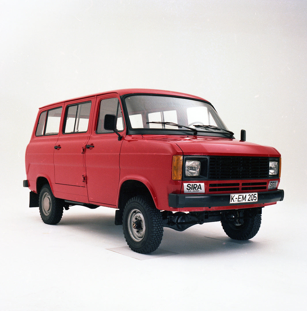 This archival image documents the 1978 Ford Transit Mark II Bus 4 Wheel Drive in studio and is preserved in the Ford Heritage Vault as part of Ford Motor Company's historic photographic archive. Free for personal, non-commercial use. Ford Heritage...