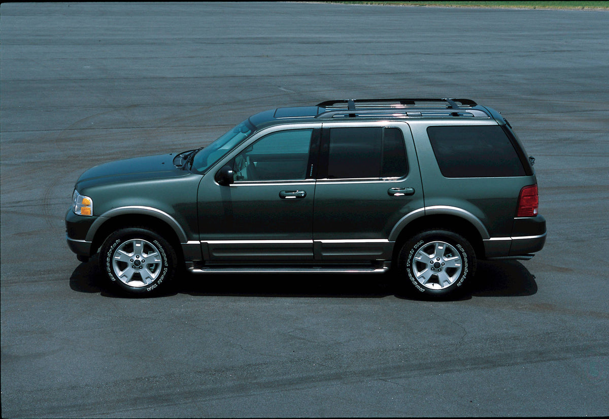 This archival image documents the 2004 Ford Explorer and is preserved in the Ford Heritage Vault as part of Ford Motor Company's historic photographic archive. Free for personal, non-commercial use. Ford Heritage Vault reference AR-2008-8.1.4.5771.