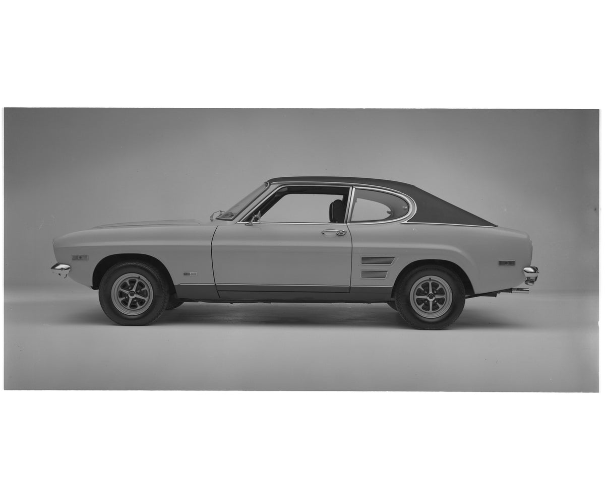 This archival image documents the 1972 Mercury Capri 2600 and is preserved in the Ford Heritage Vault as part of Ford Motor Company's historic photographic archive. Free for personal, non-commercial use. Ford Heritage Vault reference AR-2008-8.1.1...