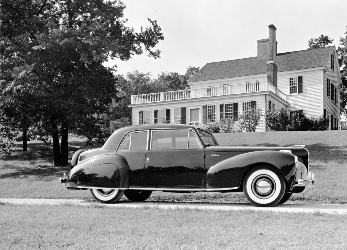 This archival image documents the 1941 Lincoln Continental Coupe and is preserved in the Ford Heritage Vault as part of Ford Motor Company's historic photographic archive. Free for personal, non-commercial use. Ford Heritage Vault reference AR-200...
