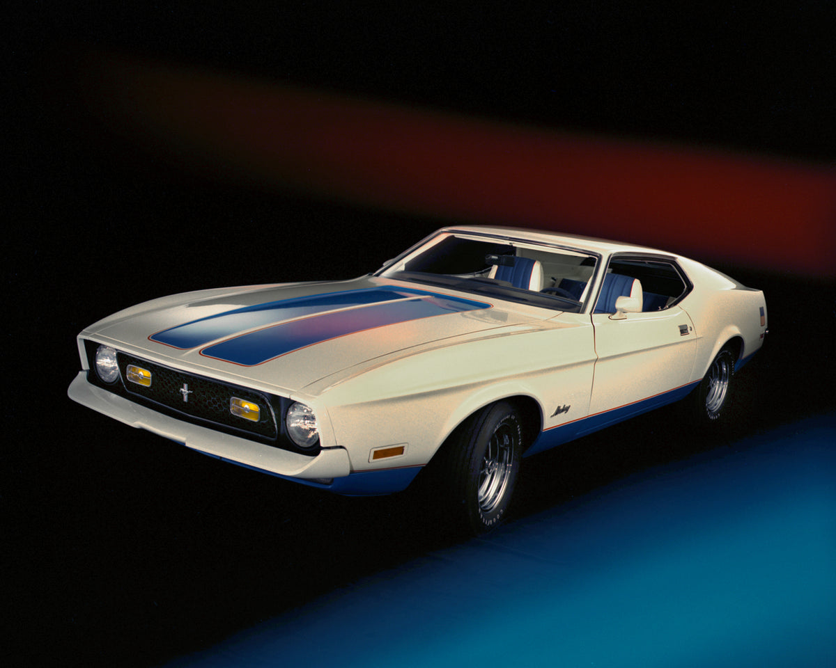 This archival image documents the 1972 Ford Mustang Sprint edition fastback and is preserved in the Ford Heritage Vault as part of Ford Motor Company's historic photographic archive. Free for personal, non-commercial use. Ford Heritage Vault refer...