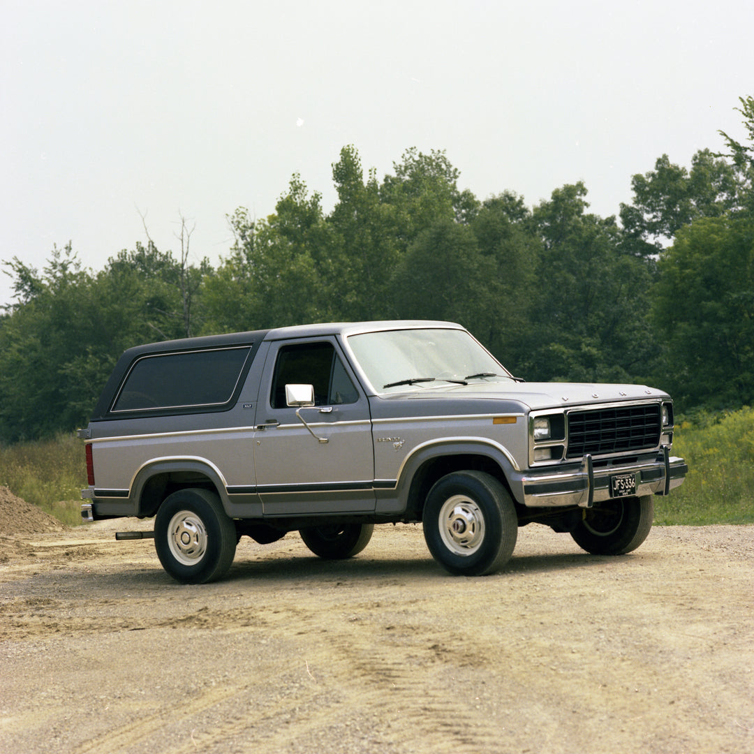 This archival image documents the 1981 Ford Bronco and is preserved in the Ford Heritage Vault as part of Ford Motor Company's historic photographic archive. Free for personal, non-commercial use. Ford Heritage Vault reference AR-2008-8.1.7.281.