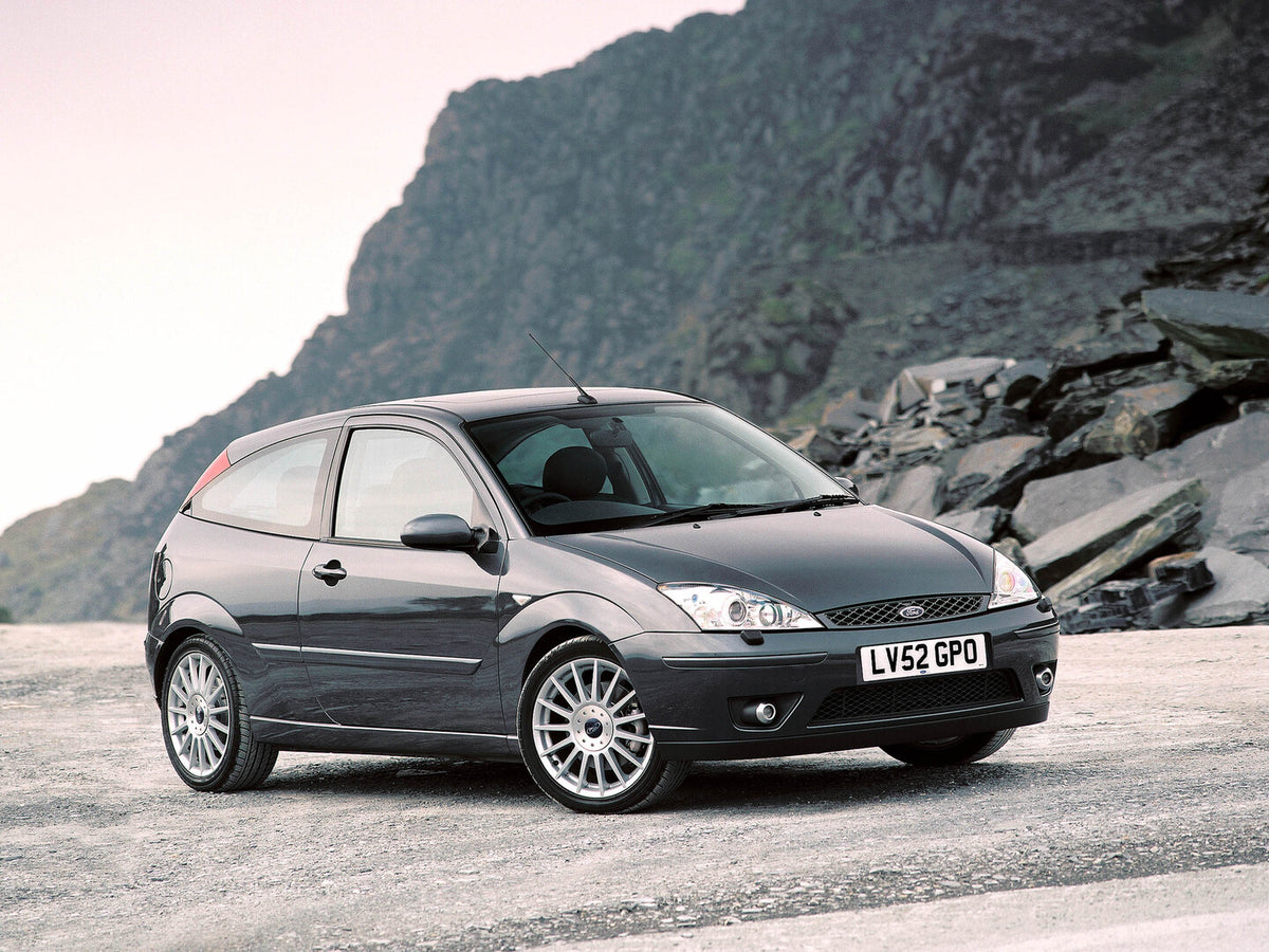 This archival image documents the 2002 Ford Focus RS Mark I on scenic beach and is preserved in the Ford Heritage Vault as part of Ford Motor Company's historic photographic archive. Free for personal, non-commercial use. Ford Heritage Vault refer...