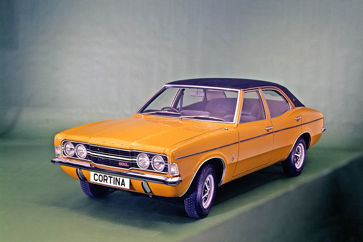 This archival image documents the 1971 Ford Cortina Mark III GXL 1971-182 and is preserved in the Ford Heritage Vault as part of Ford Motor Company's historic photographic archive. Free for personal, non-commercial use. Ford Heritage Vault referen...