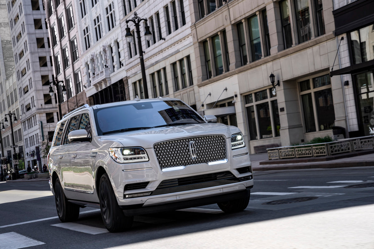 This archival image documents the 2020 Lincoln Navigator on city street DSC0430-1 and is preserved in the Ford Heritage Vault as part of Ford Motor Company's historic photographic archive. Free for personal, non-commercial use. Ford Heritage Vault...