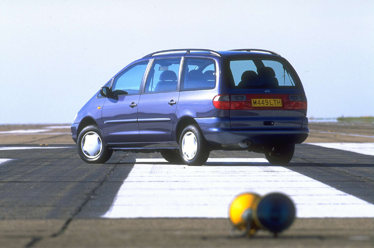 This archival image documents the 1994 Ford Galaxy Mark I Aspen rear view on tarmac AR-2002-213709 and is preserved in the Ford Heritage Vault as part of Ford Motor Company's historic photographic archive. Free for personal, non-commercial use. Fo...