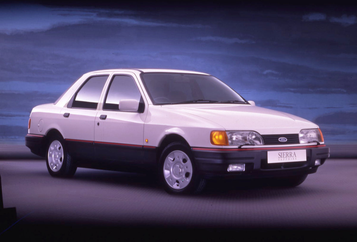 This archival image documents the 1988 Ford Sierra Mark II Sapphire GLS in studio and is preserved in the Ford Heritage Vault as part of Ford Motor Company's historic photographic archive. Free for personal, non-commercial use. Ford Heritage Vault...