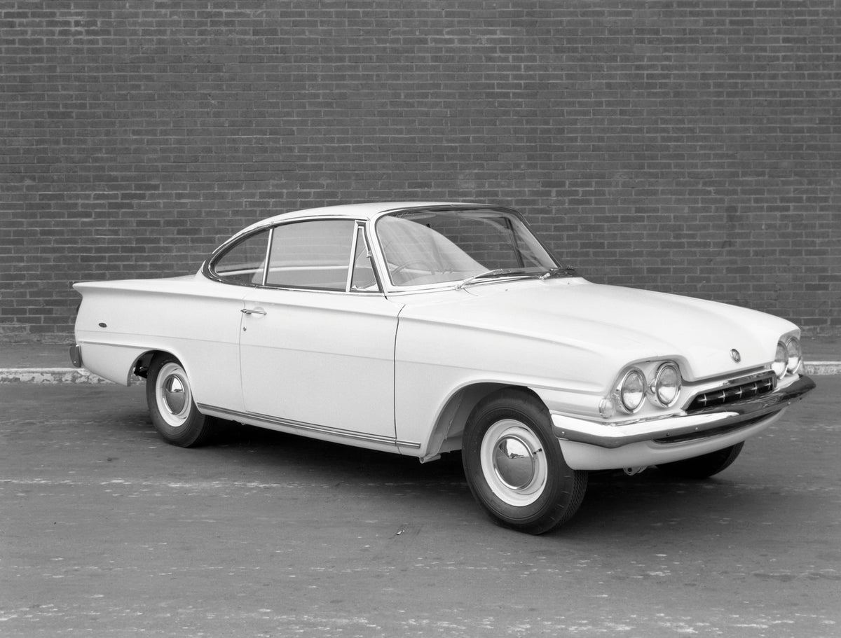 This archival image documents the 1961 Ford Consul Capri and is preserved in the Ford Heritage Vault as part of Ford Motor Company's historic photographic archive. Free for personal, non-commercial use. Ford Heritage Vault reference AR-2000-213654...