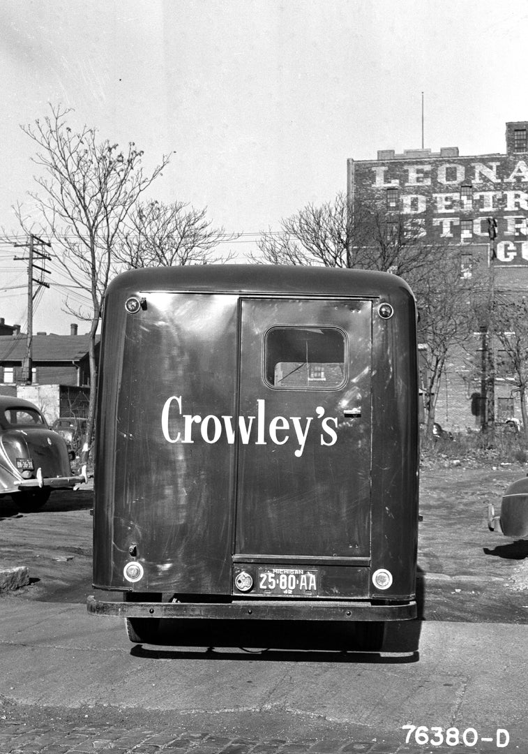 This archival image documents the 1941 Ford truck chassis with Brooks VanEtte body Crowleys Detroit Michigan and is preserved in the Ford Heritage Vault as part of Ford Motor Company's historic photographic archive. Free for personal, non-commerci...