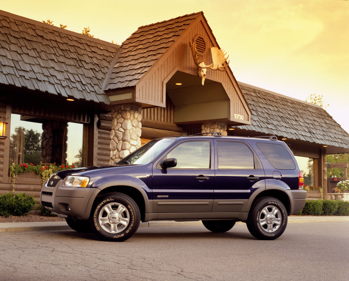 This archival image documents the 2002 Ford Escape and is preserved in the Ford Heritage Vault as part of Ford Motor Company's historic photographic archive. Free for personal, non-commercial use. Ford Heritage Vault reference AR-2008-8.1.2.7303.