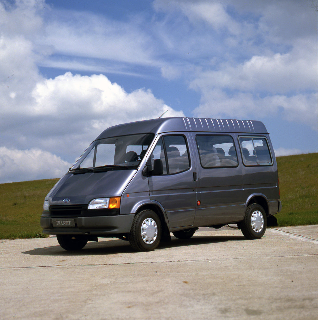 This archival image documents the 1991 Ford Transit Mark III 12 Seater Bus in scenic outdoor setting and is preserved in the Ford Heritage Vault as part of Ford Motor Company's historic photographic archive. Free for personal, non-commercial use. ...