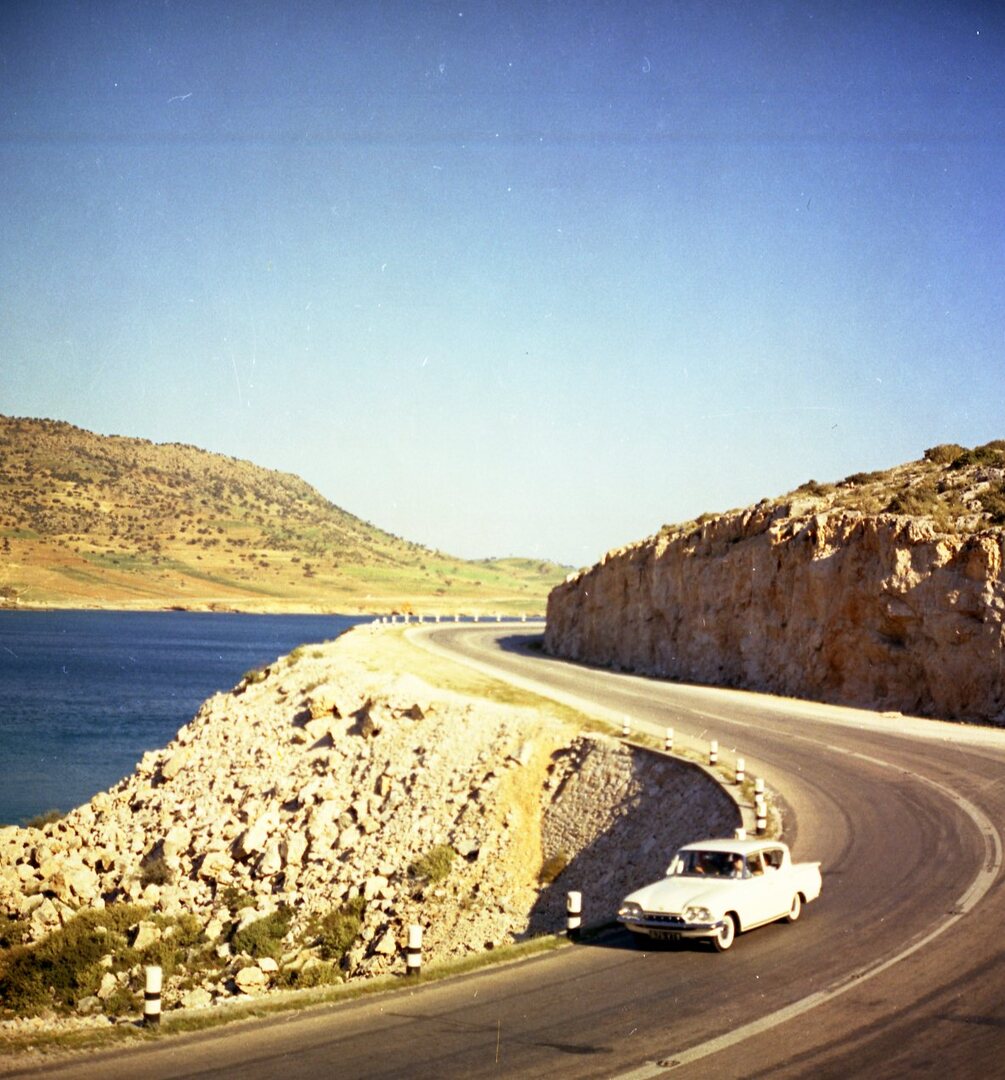 This archival image documents the 1961 Ford Consul Classic 315 aerial view on scenic road in Greece and is preserved in the Ford Heritage Vault as part of Ford Motor Company's historic photographic archive. Free for personal, non-commercial use. F...