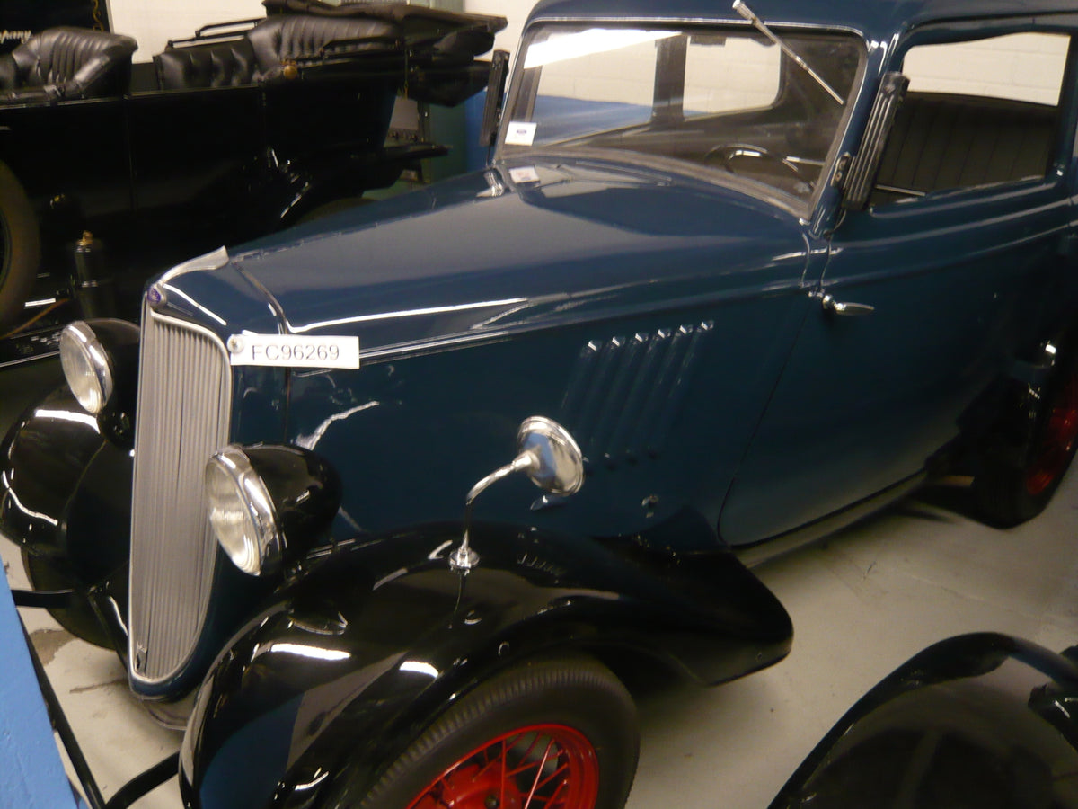This archival image documents the 1935 Ford Model Y and is preserved in the Ford Heritage Vault as part of Ford Motor Company's historic photographic archive. Free for personal, non-commercial use. Ford Heritage Vault reference AR-2024-9.2.10.