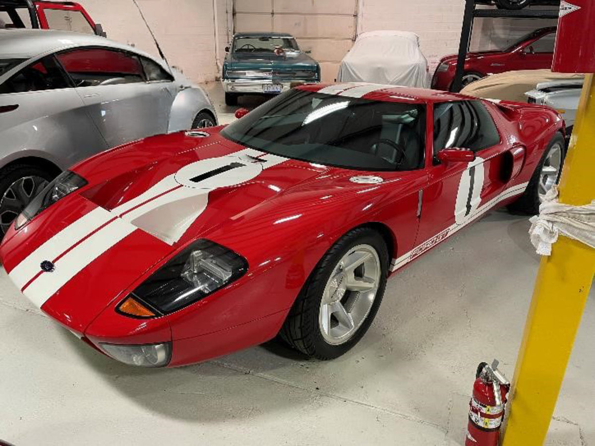 This archival image documents the 2005 Ford GT Concept #1 and is preserved in the Ford Heritage Vault as part of Ford Motor Company's historic photographic archive. Free for personal, non-commercial use. Ford Heritage Vault reference AR-2024-9.5.2...