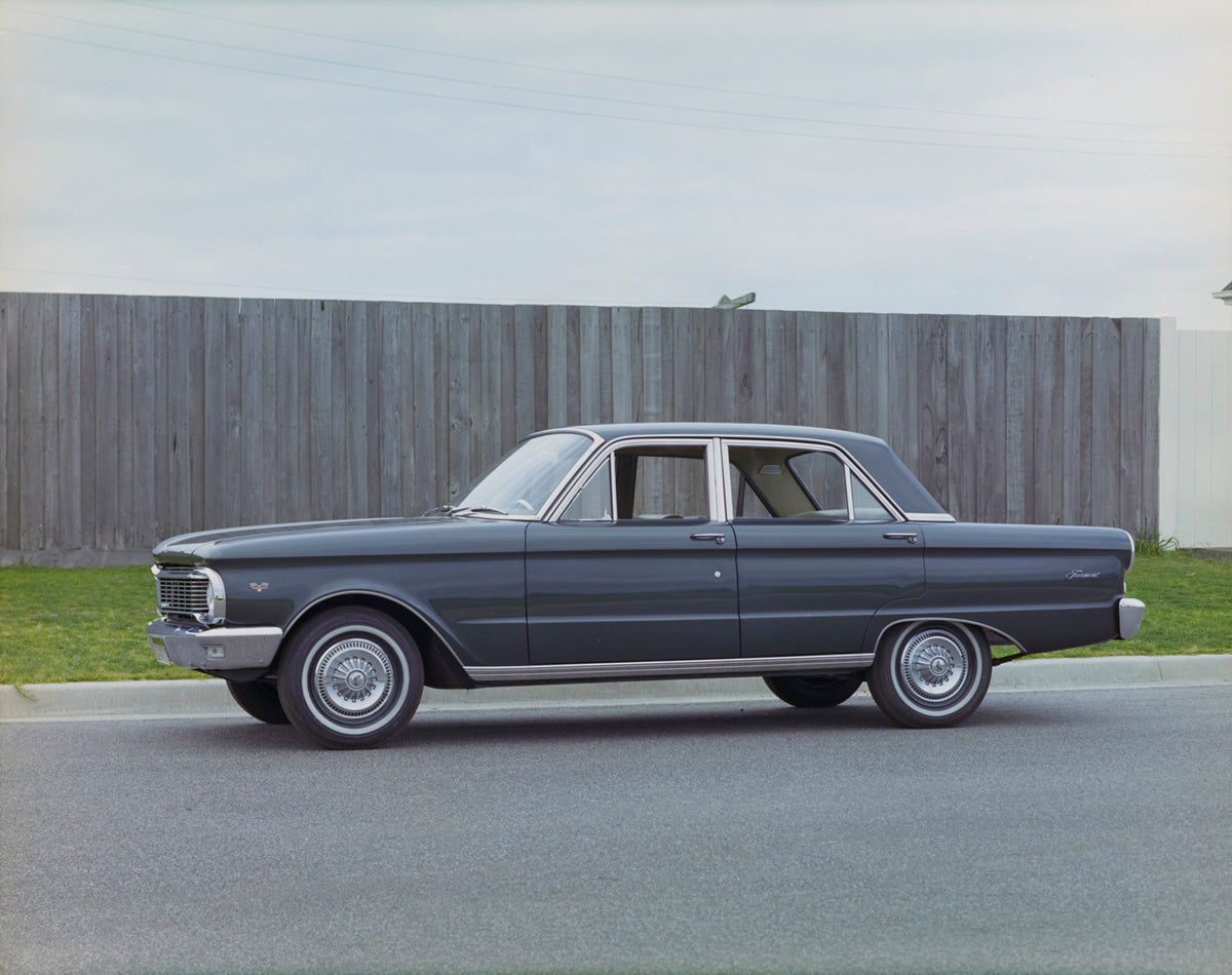This archival image documents the 1965 Ford XM Falcon Passenger Side Profile Parked on Street FAP-2011-3 and is preserved in the Ford Heritage Vault as part of Ford Motor Company's historic photographic archive. Free for personal, non-commercial u...