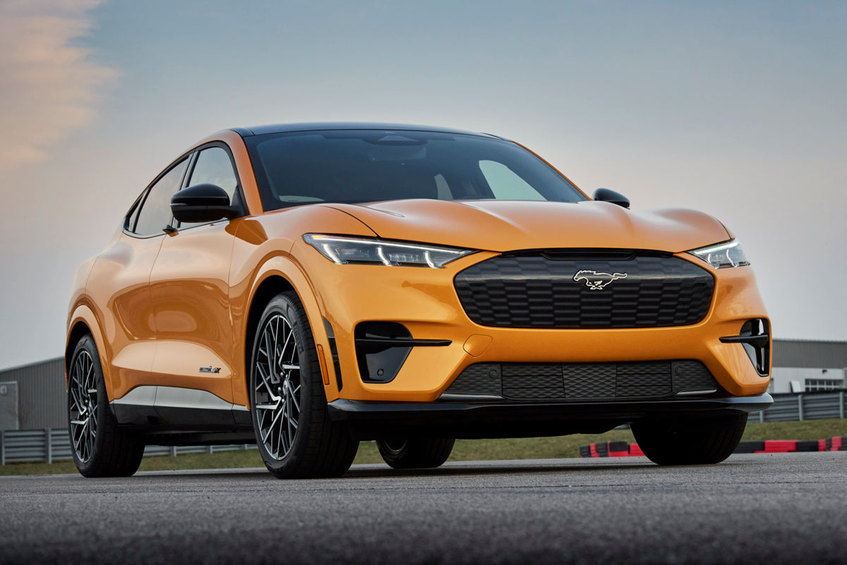 This archival image documents the 2021 Ford Mustang Mach-E GT on road and is preserved in the Ford Heritage Vault as part of Ford Motor Company's historic photographic archive. Free for personal, non-commercial use. Ford Heritage Vault reference A...