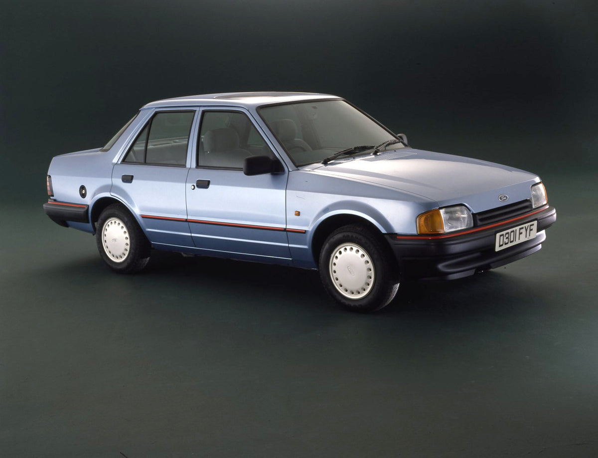 This archival image documents the 1987 Ford Orion MK II Biscayne in studio and is preserved in the Ford Heritage Vault as part of Ford Motor Company's historic photographic archive. Free for personal, non-commercial use. Ford Heritage Vault refere...