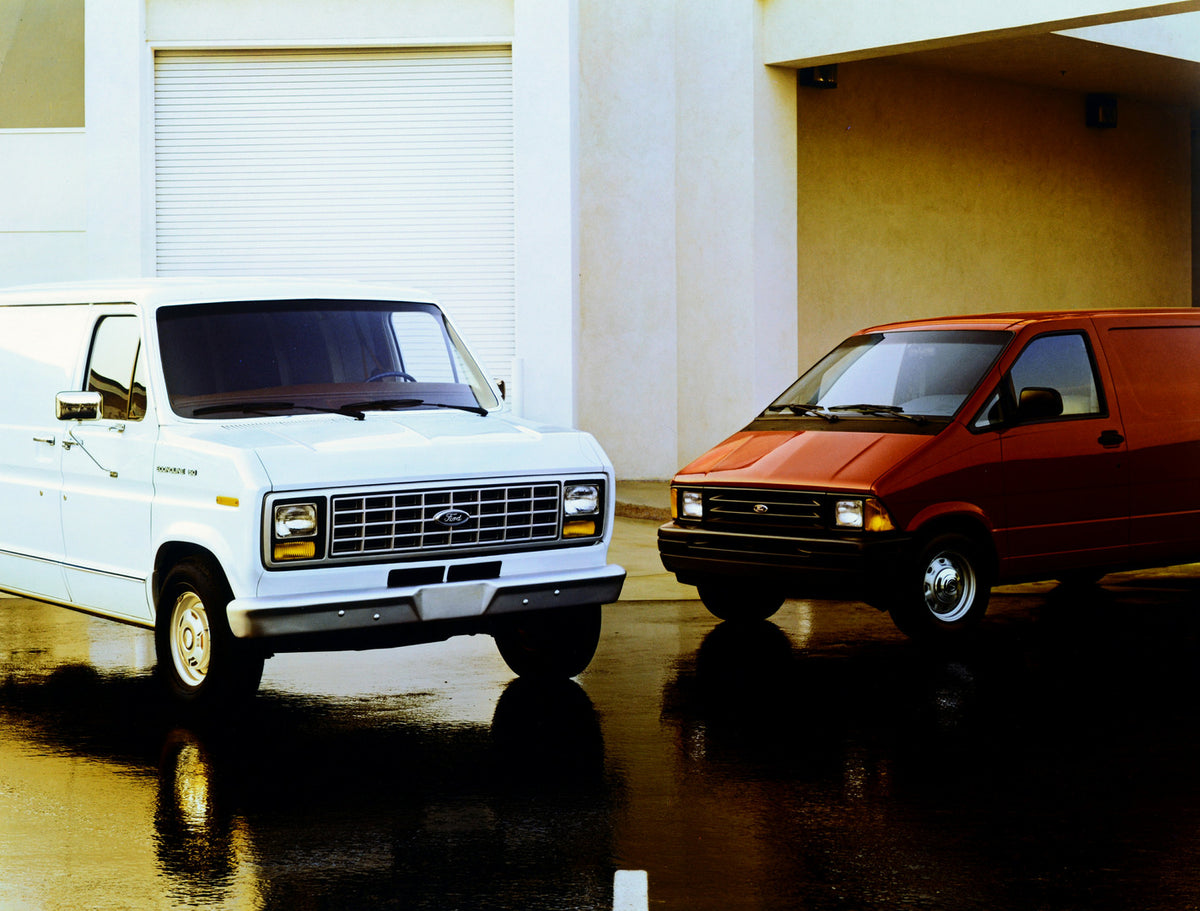 This archival image documents the 1990 Ford Econoline 150 and Aerostar and is preserved in the Ford Heritage Vault as part of Ford Motor Company's historic photographic archive. Free for personal, non-commercial use. Ford Heritage Vault reference ...
