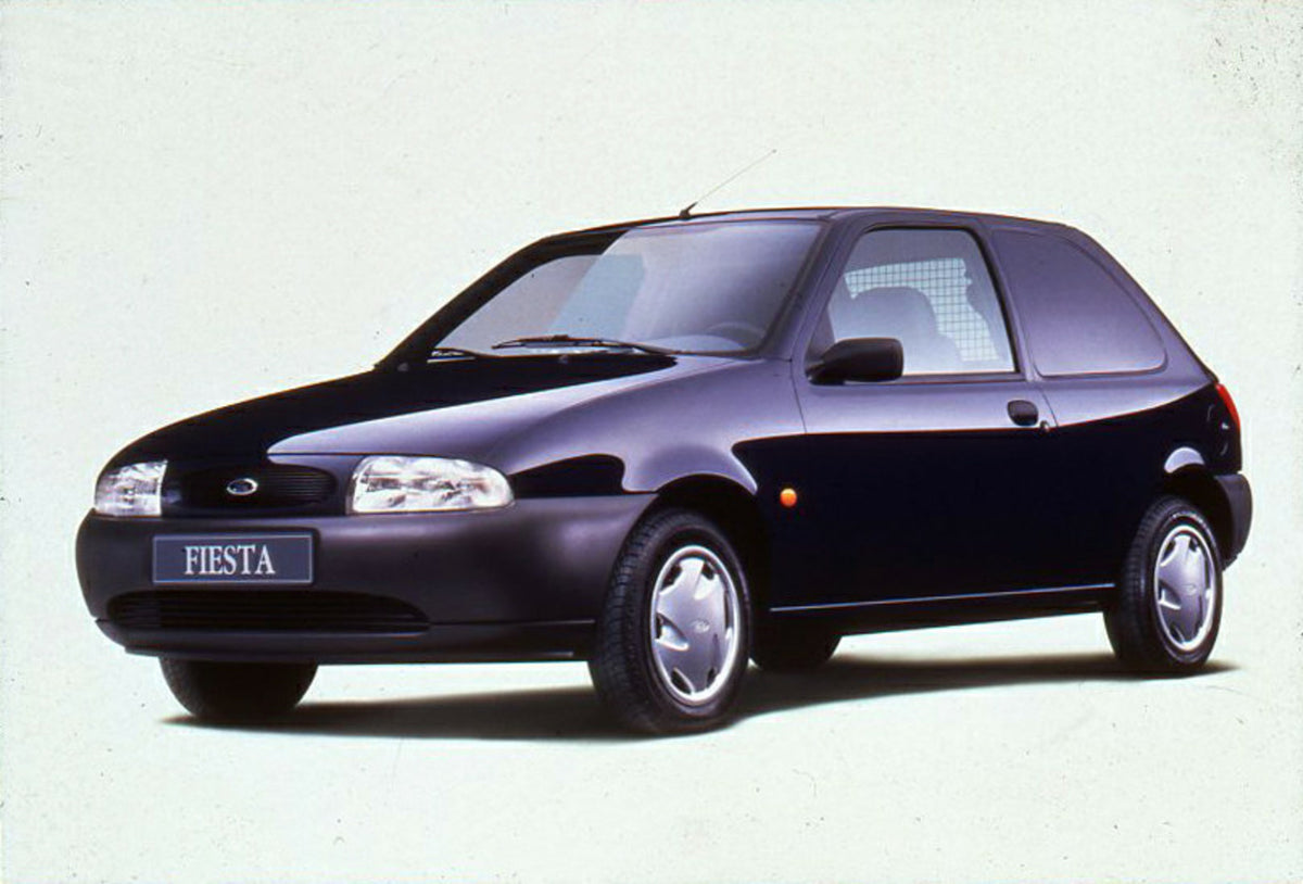 This archival image documents the 1996 Ford Fiesta Mark IV van in studio and is preserved in the Ford Heritage Vault as part of Ford Motor Company's historic photographic archive. Free for personal, non-commercial use. Ford Heritage Vault referenc...