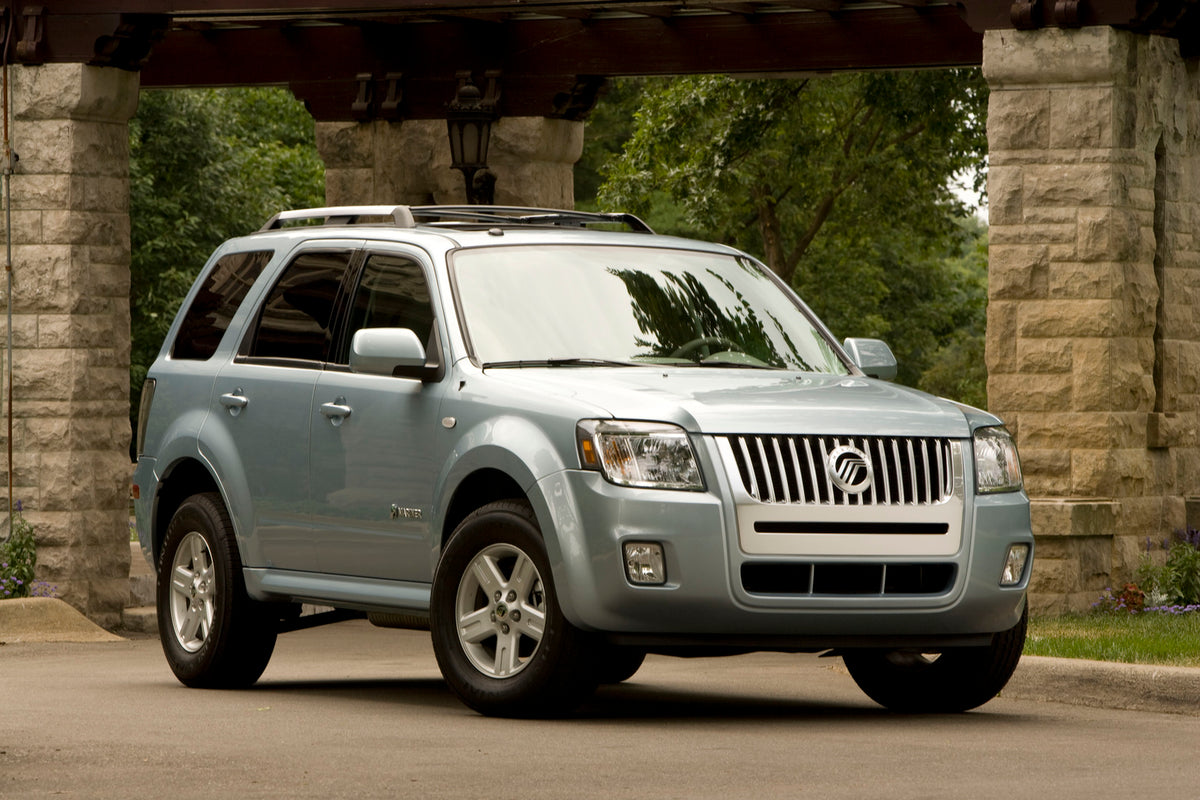 This archival image documents the 2007 Mercury Mariner Hybrid and is preserved in the Ford Heritage Vault as part of Ford Motor Company's historic photographic archive. Free for personal, non-commercial use. Ford Heritage Vault reference AR-2008-8...