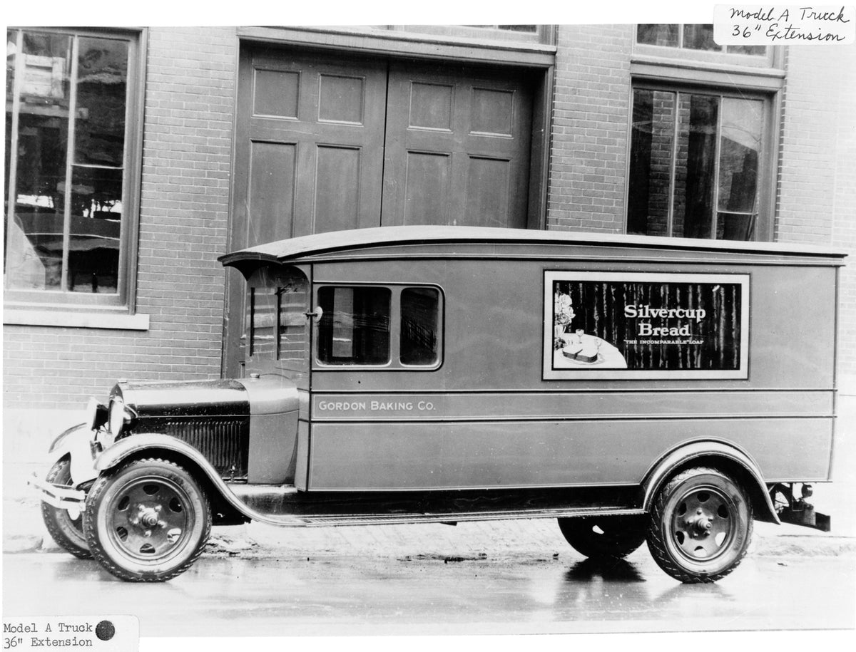 This archival image documents the 1929 Ford Model A truck with 36 inch extension and is preserved in the Ford Heritage Vault as part of Ford Motor Company's historic photographic archive. Free for personal, non-commercial use. Ford Heritage Vault ...