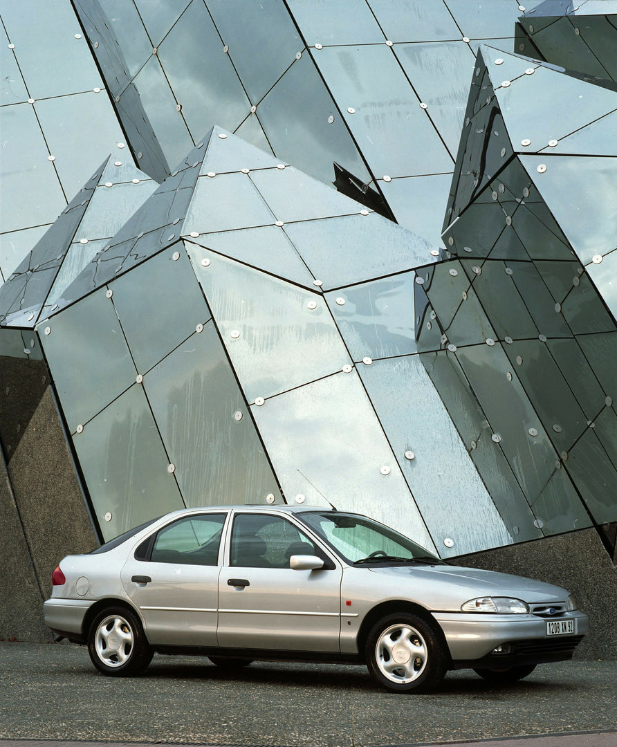 This archival image documents the 1992 Ford Mondeo Mark I in front of scenic sculpture in Paris and is preserved in the Ford Heritage Vault as part of Ford Motor Company's historic photographic archive. Free for personal, non-commercial use. Ford ...