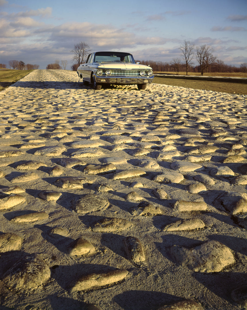 This archival image documents the 1962 Mercury on Test Track at Michigan Proving grounds cobblestone segment Facing Forward and is preserved in the Ford Heritage Vault as part of Ford Motor Company's historic photographic archive. Free for persona...