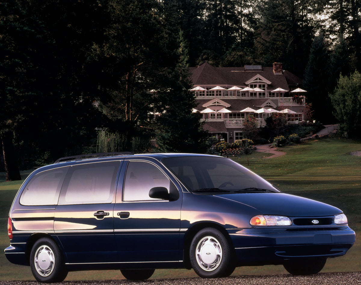 This archival image documents the 1995 Ford Windstar GL and is preserved in the Ford Heritage Vault as part of Ford Motor Company's historic photographic archive. Free for personal, non-commercial use. Ford Heritage Vault reference AR-2008-8.1.2.7...