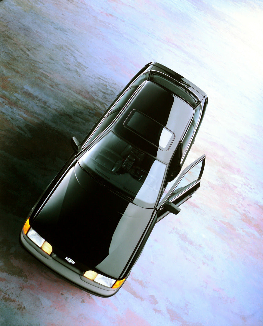 This archival image documents the 1989 Merkur Scorpio four-door and is preserved in the Ford Heritage Vault as part of Ford Motor Company's historic photographic archive. Free for personal, non-commercial use. Ford Heritage Vault reference AR-2001...
