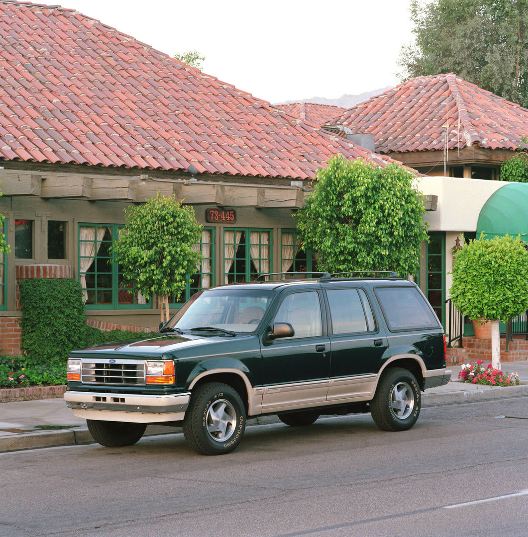 This archival image documents the 1991 Ford Explorer Eddie Bauer and is preserved in the Ford Heritage Vault as part of Ford Motor Company's historic photographic archive. Free for personal, non-commercial use. Ford Heritage Vault reference AR-200...