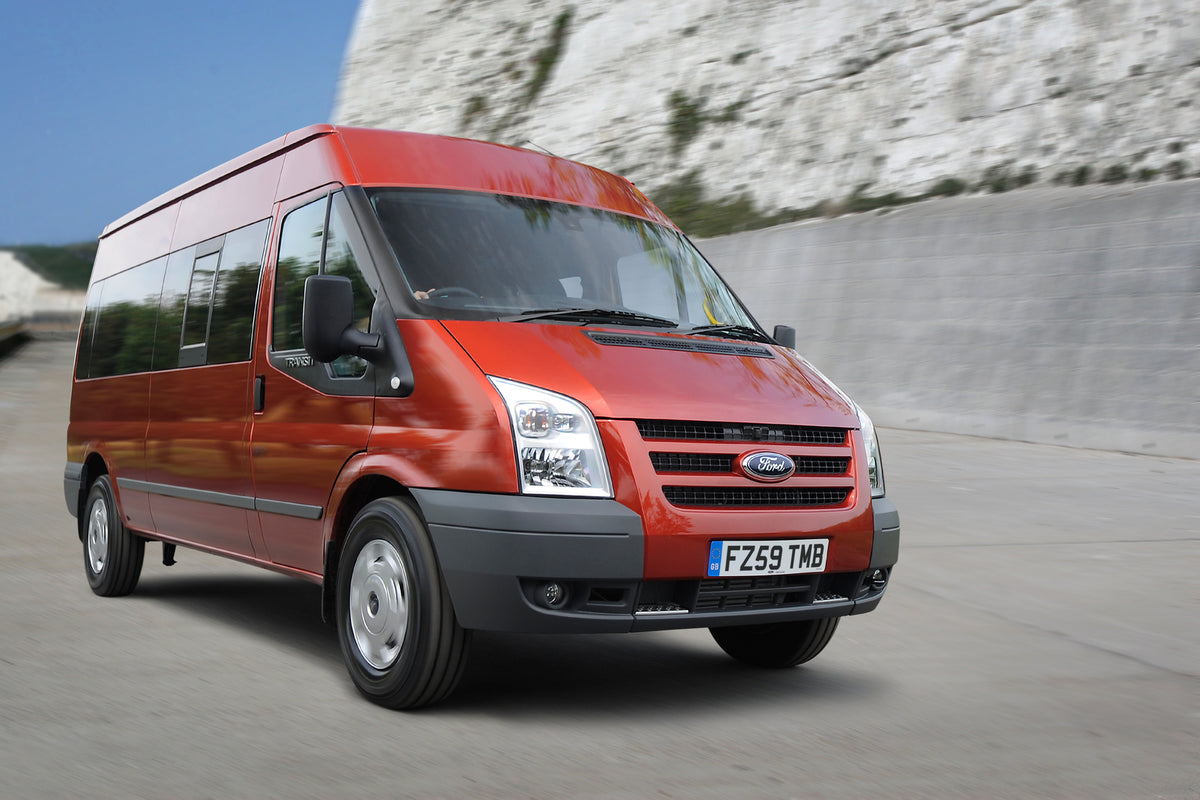 This archival image documents the 2008 Ford Transit Mark IV Trend action shot on scenic road and is preserved in the Ford Heritage Vault as part of Ford Motor Company's historic photographic archive. Free for personal, non-commercial use. Ford Her...