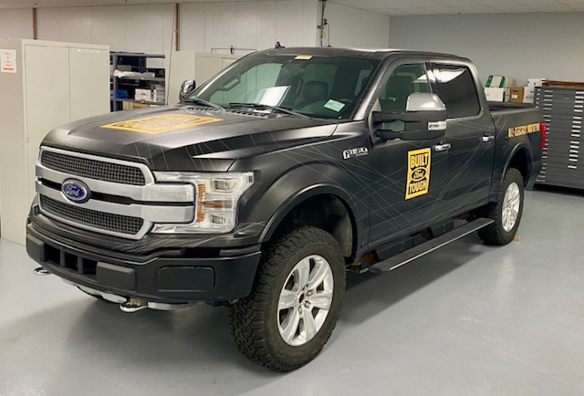 This archival image documents the 2018 Ford F-150 Lightning All-Electric Prototype and is preserved in the Ford Heritage Vault as part of Ford Motor Company's historic photographic archive. Free for personal, non-commercial use. Ford Heritage Vaul...