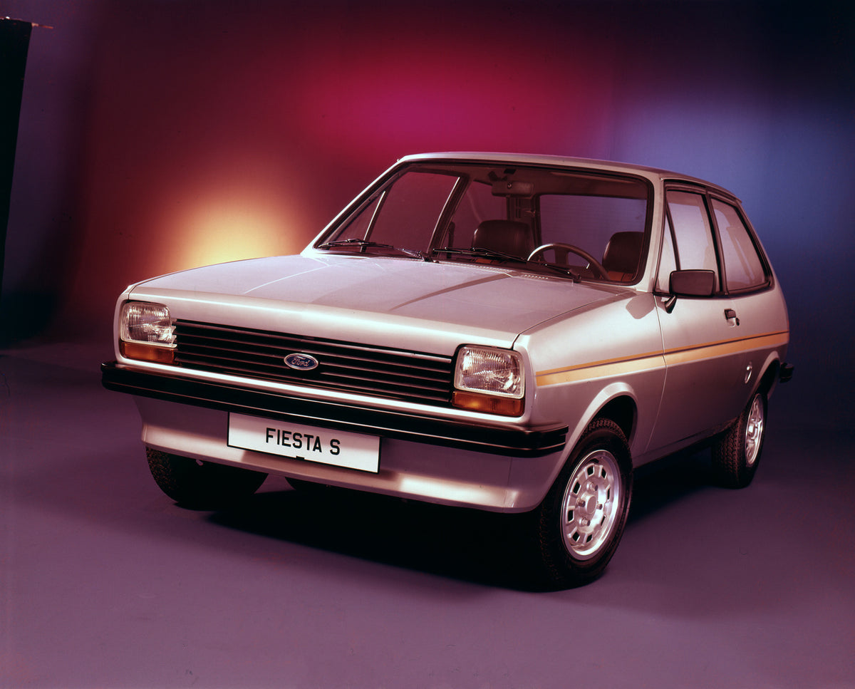 This archival image documents the 1976 Ford Fiesta Mark I S in studio and is preserved in the Ford Heritage Vault as part of Ford Motor Company's historic photographic archive. Free for personal, non-commercial use. Ford Heritage Vault reference A...