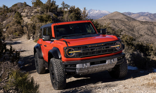 2022 Ford Bronco Raptor on scenic road MS HV 2022-0006