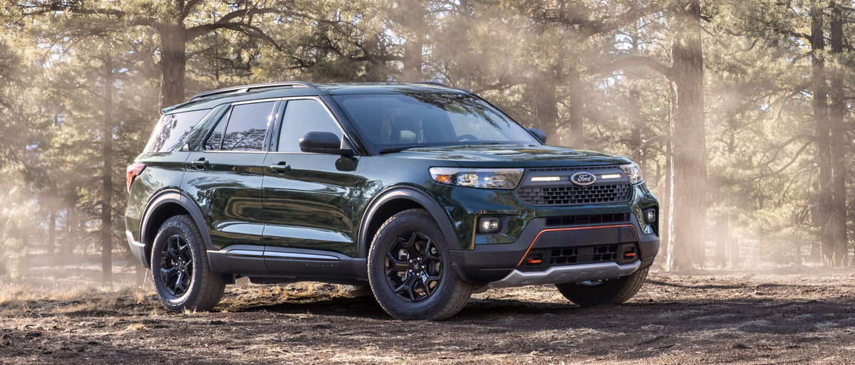 This archival image documents the 2021 Ford Explorer Timberline in scenic forest and is preserved in the Ford Heritage Vault as part of Ford Motor Company's historic photographic archive. Free for personal, non-commercial use. Ford Heritage Vault ...