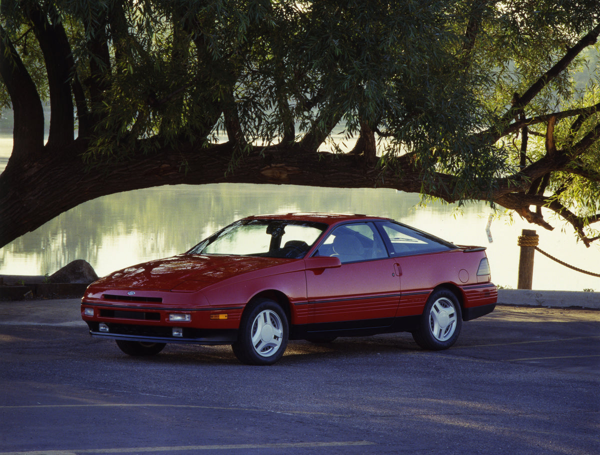 This archival image documents the 1988 Ford Probe and is preserved in the Ford Heritage Vault as part of Ford Motor Company's historic photographic archive. Free for personal, non-commercial use. Ford Heritage Vault reference AR-2008-8.1.2.6907.