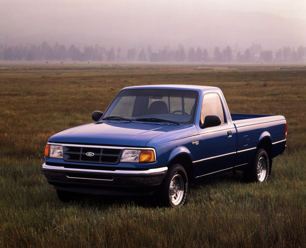This archival image documents the 1993 Ford Ranger XLT 4x2 and is preserved in the Ford Heritage Vault as part of Ford Motor Company's historic photographic archive. Free for personal, non-commercial use. Ford Heritage Vault reference AR-2008-8.1....