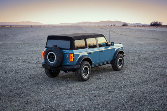2021 Ford Bronco rear view in scenic desert MS HV 2021-0016