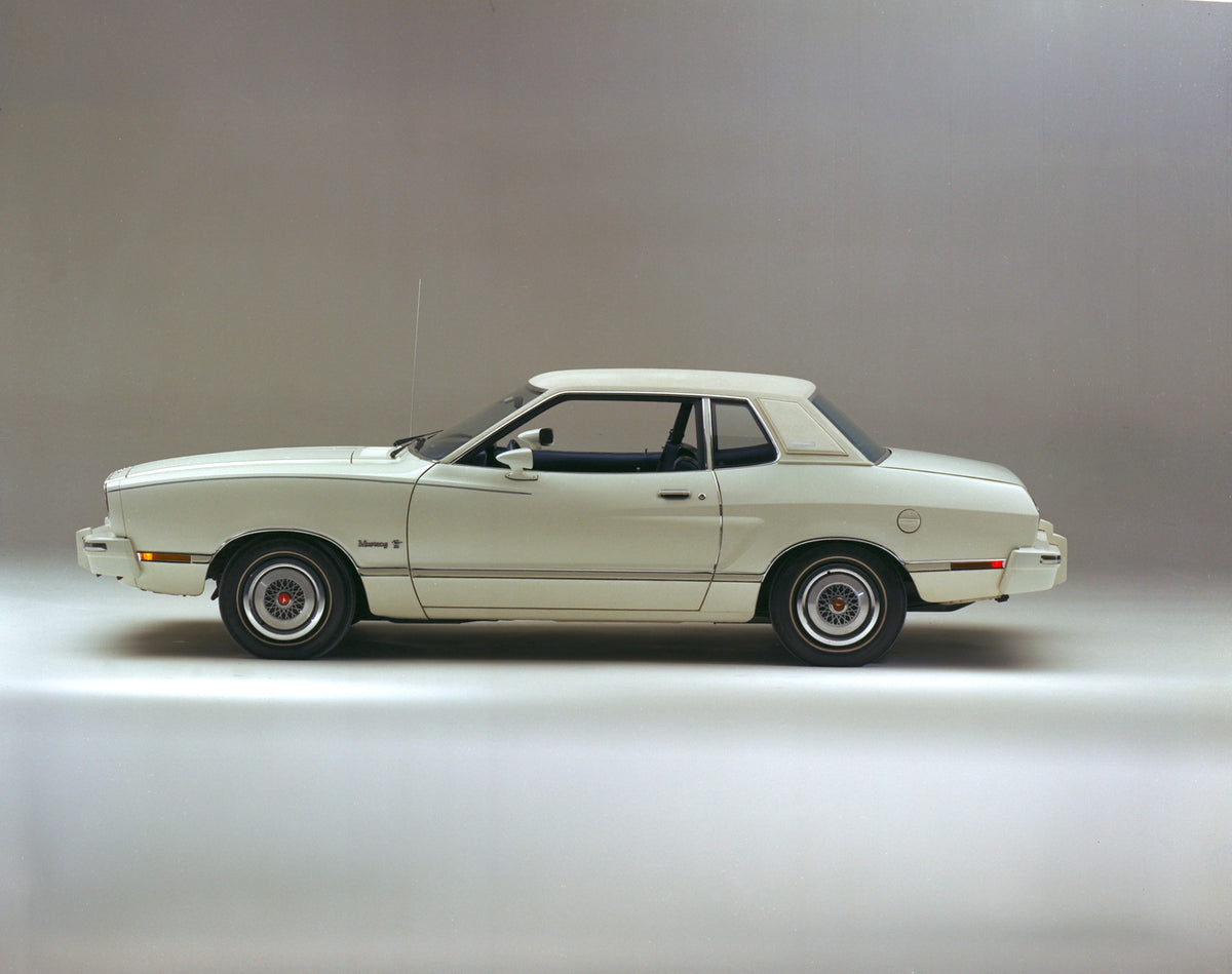 This archival image documents the 1974 Ford Mustang II and is preserved in the Ford Heritage Vault as part of Ford Motor Company's historic photographic archive. Free for personal, non-commercial use. Ford Heritage Vault reference AR-2008-8.1.4.3364.