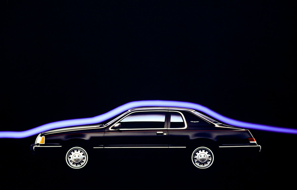 This archival image documents the 1986 Ford Thunderbird two-door and is preserved in the Ford Heritage Vault as part of Ford Motor Company's historic photographic archive. Free for personal, non-commercial use. Ford Heritage Vault reference AR-200...