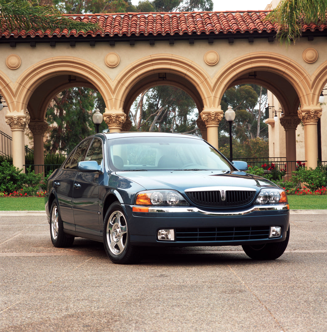 This archival image documents the 2001 Lincoln LS and is preserved in the Ford Heritage Vault as part of Ford Motor Company's historic photographic archive. Free for personal, non-commercial use. Ford Heritage Vault reference AR-2008-8.1.1.1217.
