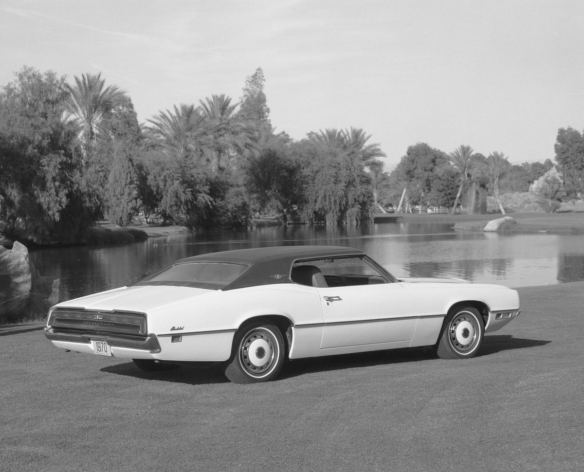 This archival image documents the 1970 Ford Thunderbird hardtop scenic and is preserved in the Ford Heritage Vault as part of Ford Motor Company's historic photographic archive. Free for personal, non-commercial use. Ford Heritage Vault reference ...