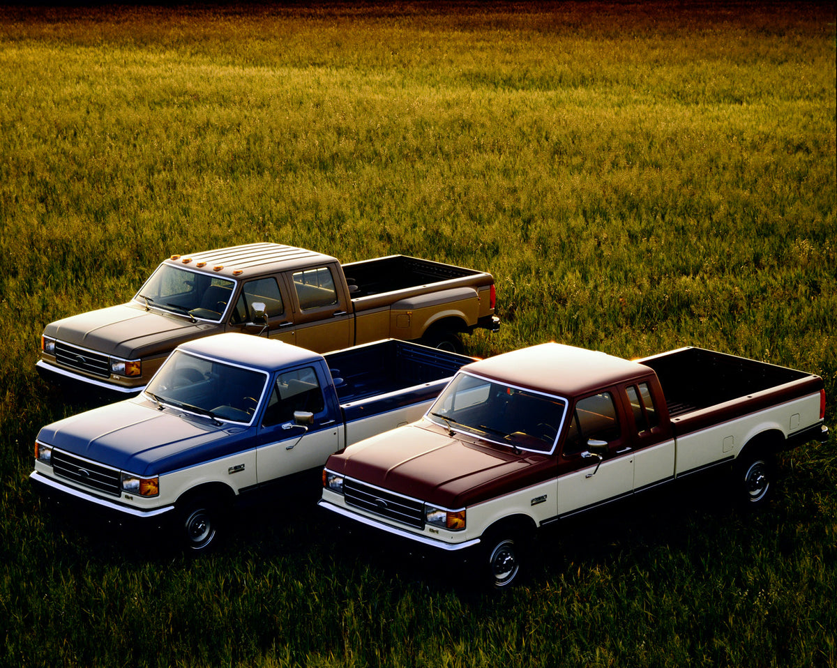 This archival image documents the 1989 Ford F-150 F-250 and is preserved in the Ford Heritage Vault as part of Ford Motor Company's historic photographic archive. Free for personal, non-commercial use. Ford Heritage Vault reference AR-2001-94-2088...