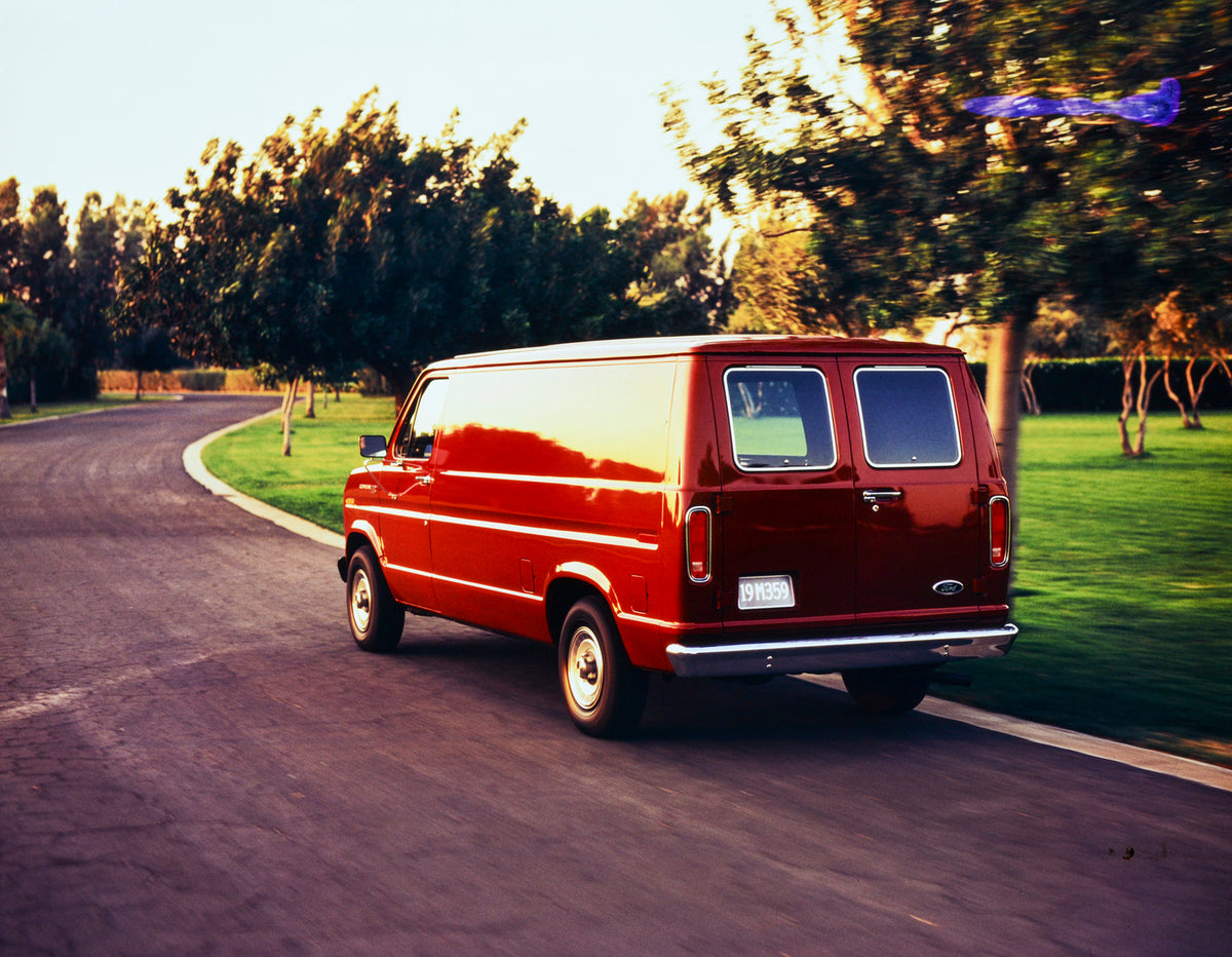 This archival image documents the 1985 Ford Econoline and is preserved in the Ford Heritage Vault as part of Ford Motor Company's historic photographic archive. Free for personal, non-commercial use. Ford Heritage Vault reference AR-2001-88-102181...