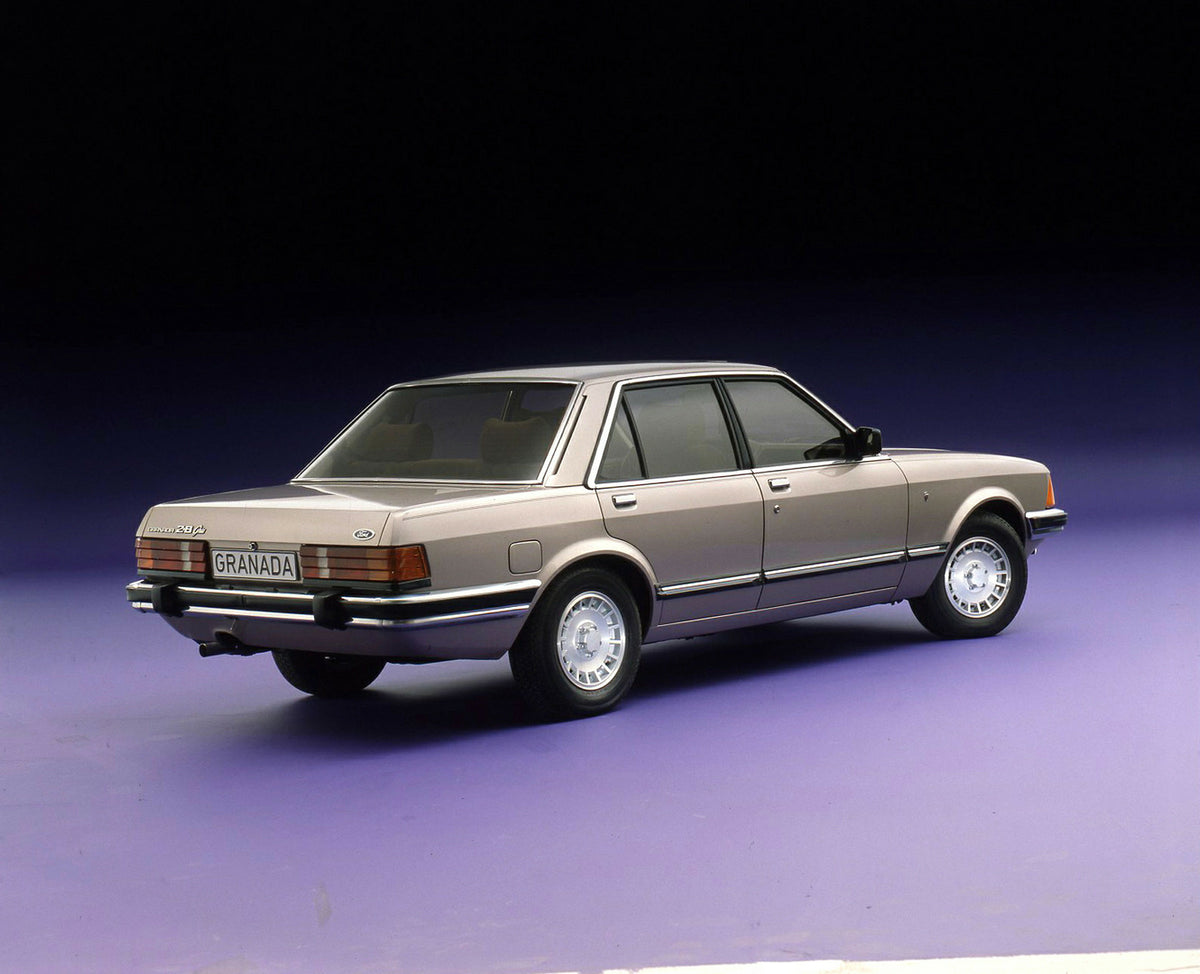 This archival image documents the 1981 Ford Granada 2.8 Ghia Mark II in studio and is preserved in the Ford Heritage Vault as part of Ford Motor Company's historic photographic archive. Free for personal, non-commercial use. Ford Heritage Vault re...
