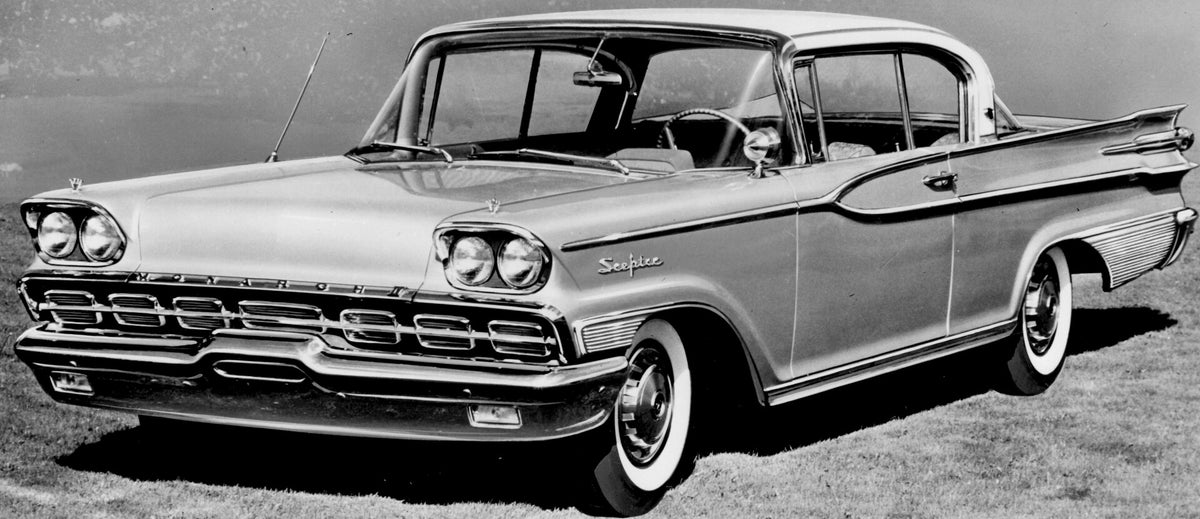 This archival image documents the 1959 Monarch Sceptre Coupe closeup in field AR-2007-5 and is preserved in the Ford Heritage Vault as part of Ford Motor Company's historic photographic archive. Free for personal, non-commercial use. Ford Heritage...