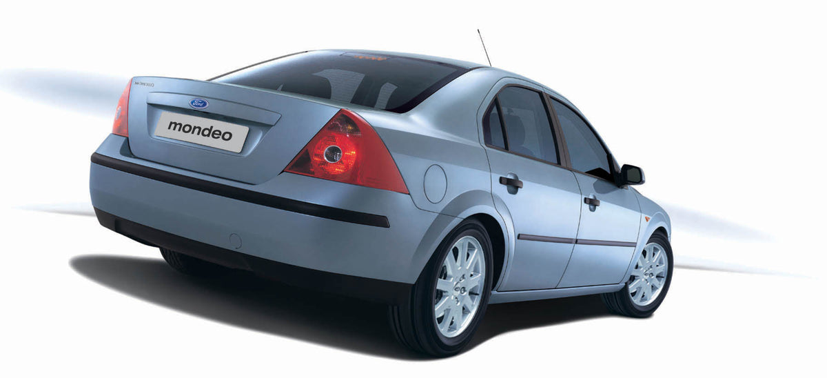 This archival image documents the 2002 Ford Mondeo rear view in studio MS18291 and is preserved in the Ford Heritage Vault as part of Ford Motor Company's historic photographic archive. Free for personal, non-commercial use. Ford Heritage Vault re...