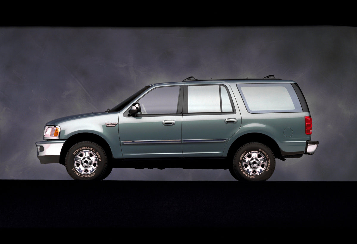 This archival image documents the 1997 Ford Expedition XLT and is preserved in the Ford Heritage Vault as part of Ford Motor Company's historic photographic archive. Free for personal, non-commercial use. Ford Heritage Vault reference AR-2008-8.1....