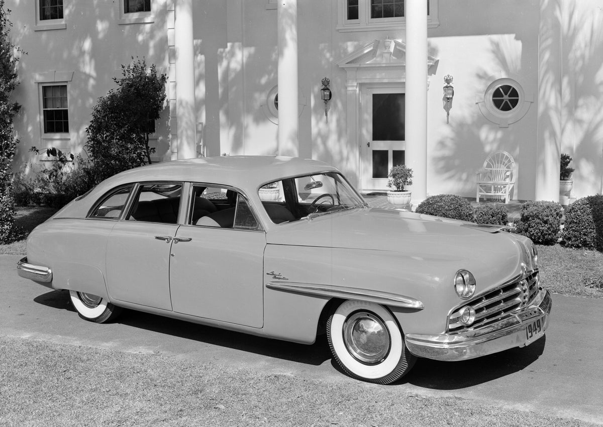 This archival image documents the 1949 Lincoln Cosmopolitan and is preserved in the Ford Heritage Vault as part of Ford Motor Company's historic photographic archive. Free for personal, non-commercial use. Ford Heritage Vault reference AR-2008-8.1...